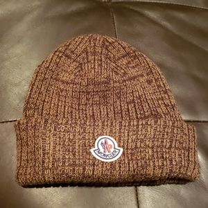Moncler men’s brown hat NWOT